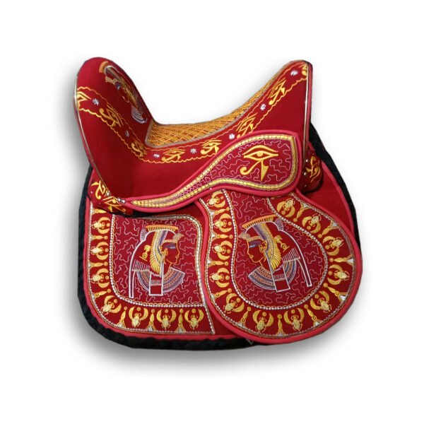 Red pharaonic saddle سرج فرعوني أحمر