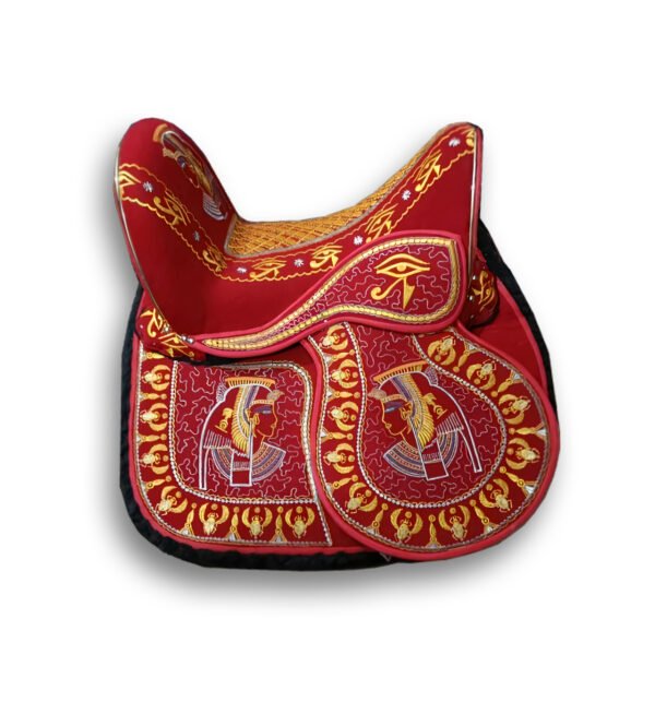 Red pharaonic saddle سرج فرعوني أحمر
