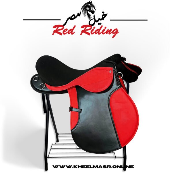 Black in Red edition Riding saddle سرج ركوب اسود في احمر