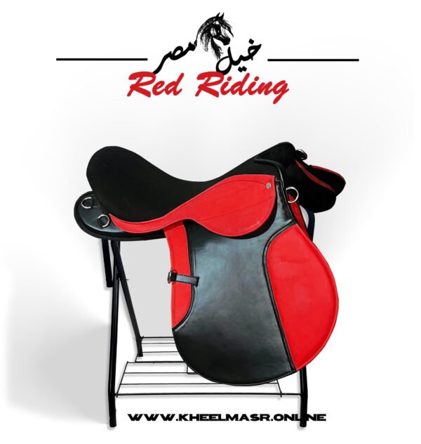 Black in Red edition Riding saddle سرج ركوب اسود في احمر - Image 2