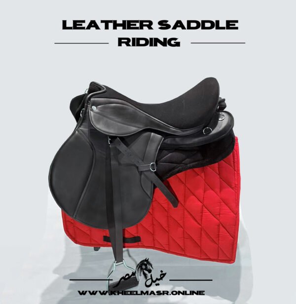leather Riding Saddle full set سرج ركوب ب مشتملاته