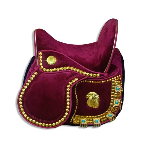 red gold plated saddle سرج نبيتي قطيفه مطلي دهب