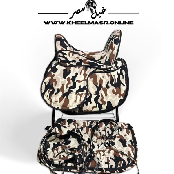 camo saddle full set سرج جيشي كامل ب مشتملاته