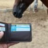 Natural leather wallet محفظه جلد طبيعي عموله - Image 3