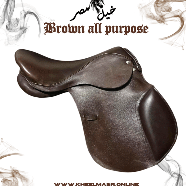 natural leather brown saddle سرج بني جلد طبيعي بالكامل