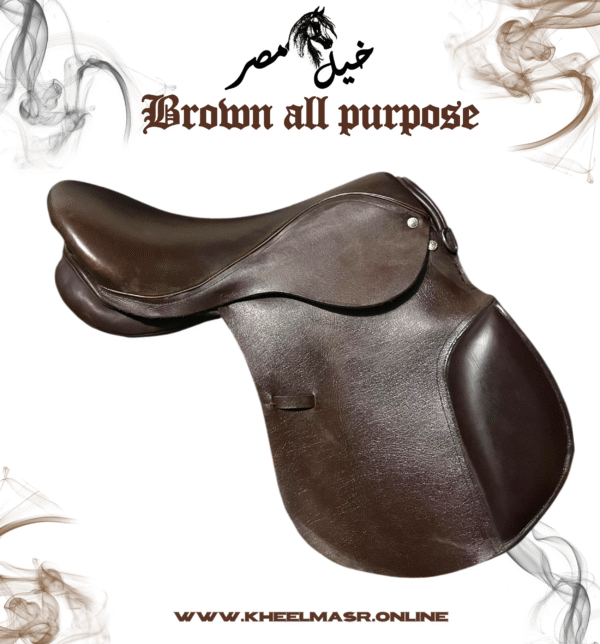 natural leather brown saddle سرج بني جلد طبيعي بالكامل