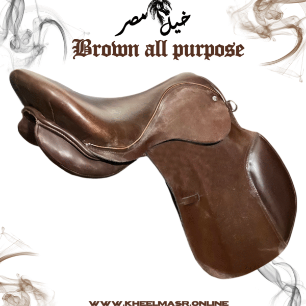 natural leather brown saddle سرج بني جلد طبيعي بالكامل