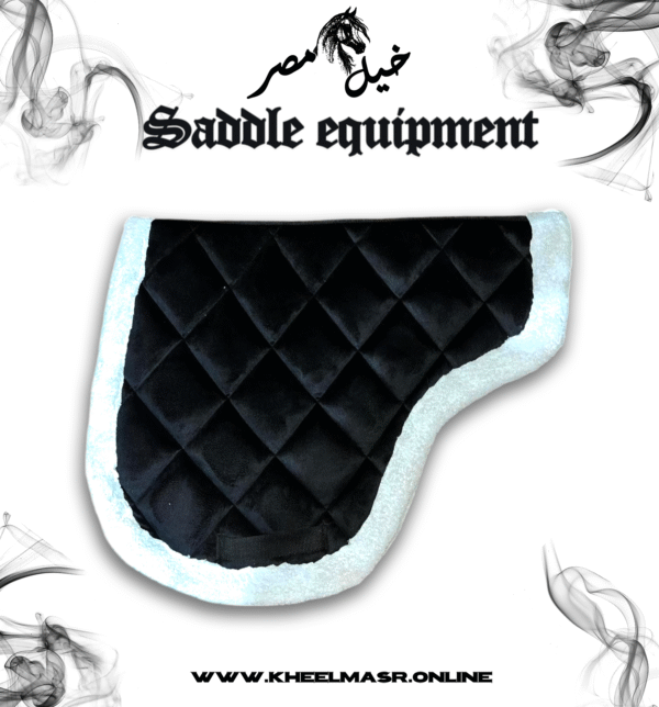Black natural leather jumping saddle سرج جلد اسود طبيعي بالكامل - Image 8