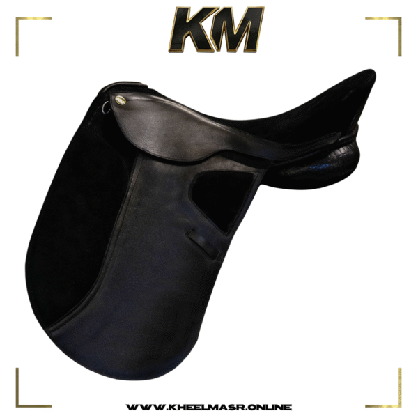 All new Dressage saddle black leather