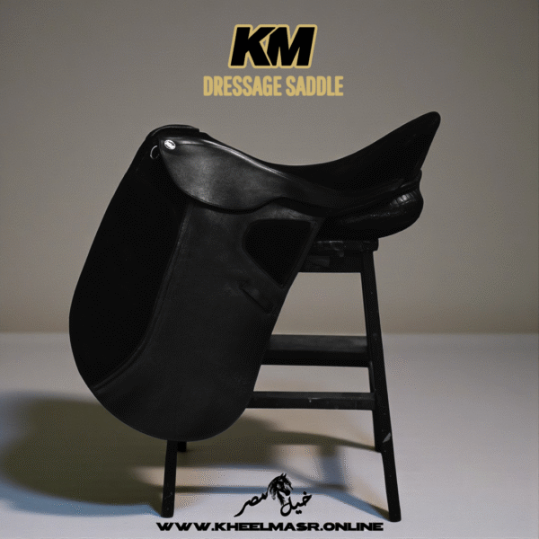 All new Dressage saddle black leather