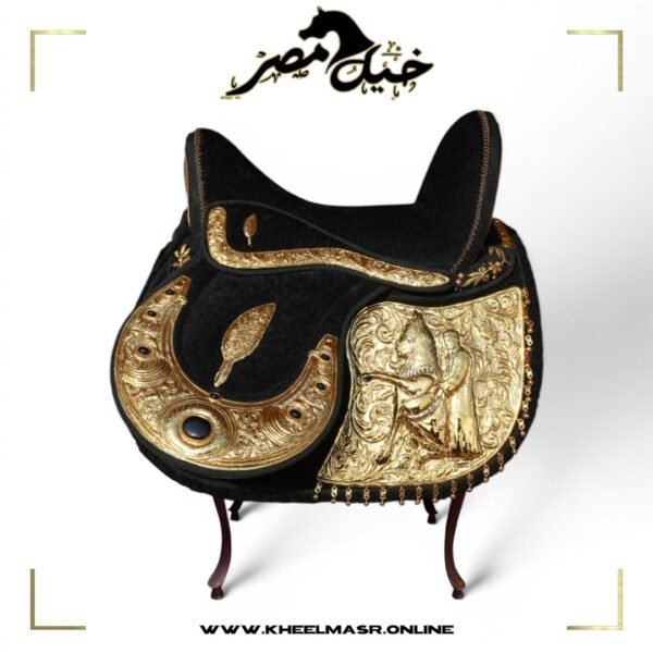 KM egyptian gold plated saddle سرج خيل مصر المطلي ب ماء الدهب